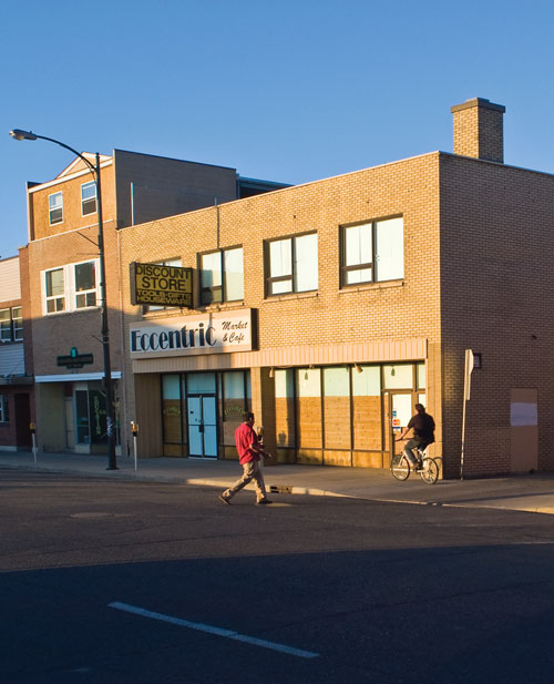 Downtown Red Deer (early evening).