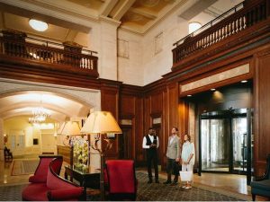 The Lobby of the Fairmont Hotel Macdonald