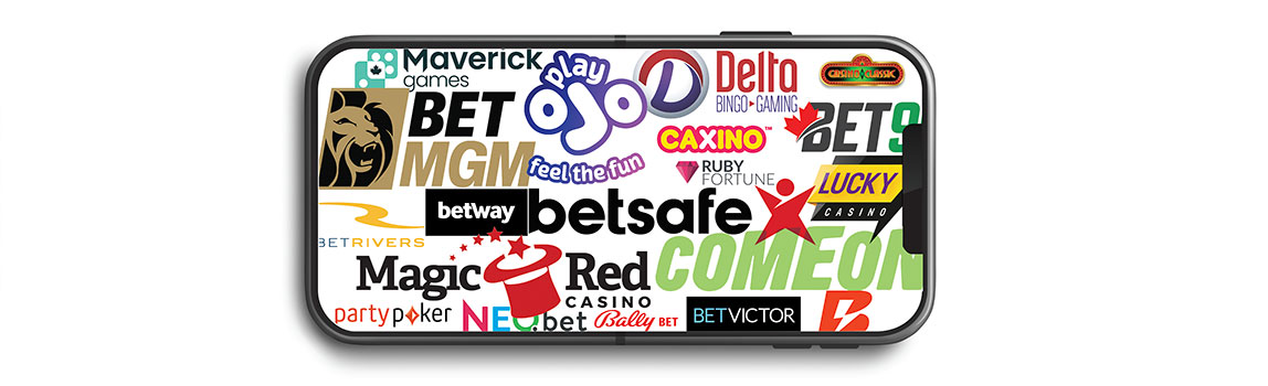 A phone full on digital gambling brands