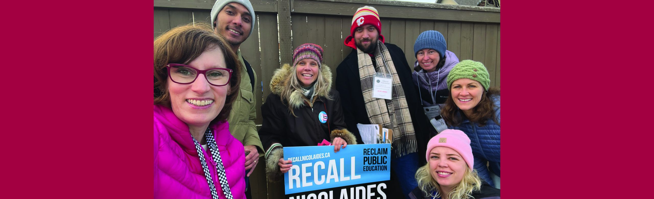 Recall Nicolaides volunteers