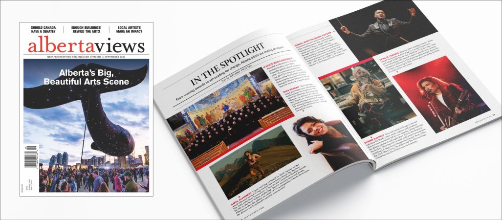 September Issue of Alberta Views. Alberta's Big, Beautiful Arts Scene