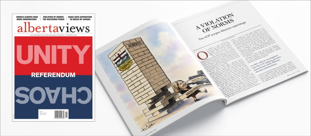 The October issue of Alberta Views.