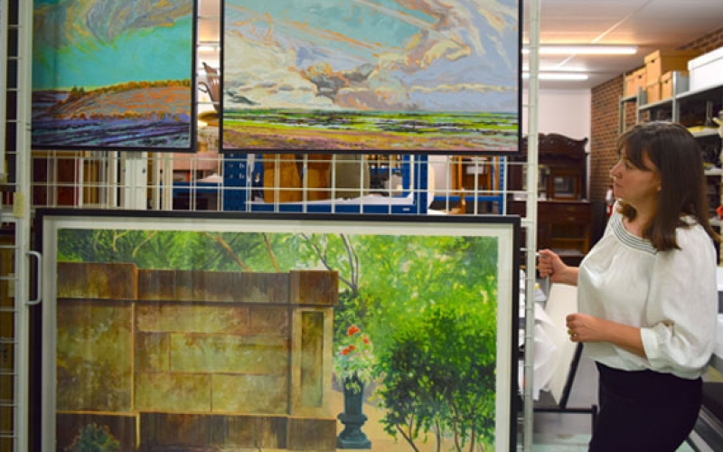 Part of the Art Collection at Red Deer Museum